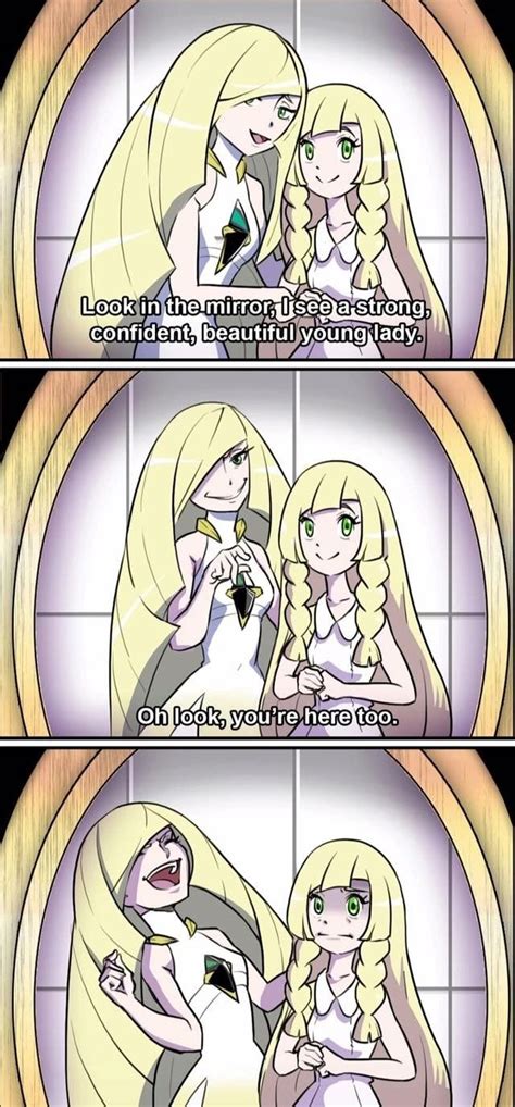 Lusamine has blonde long hair with silver streaks and green eyes. . Pokemon sun and moon porn
